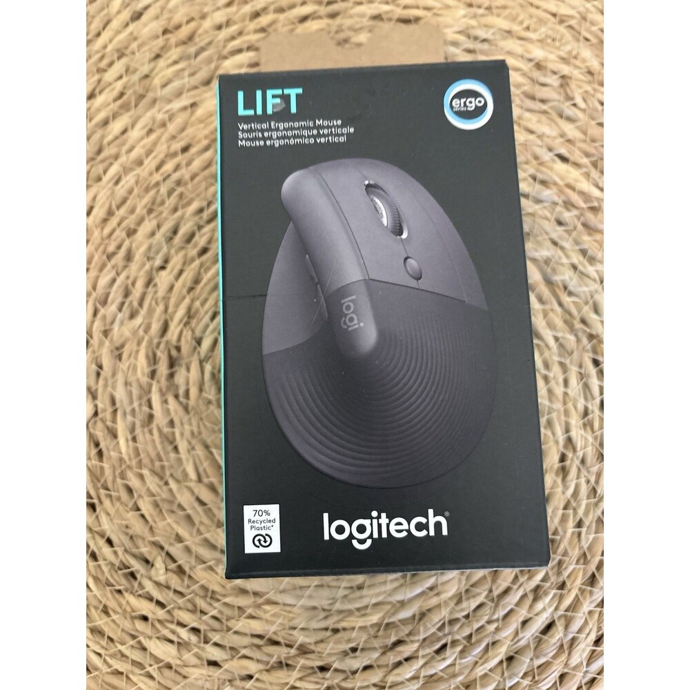 Logitech Lift Vertical Wireless Bluetooth Mouse - Black (910-006466)